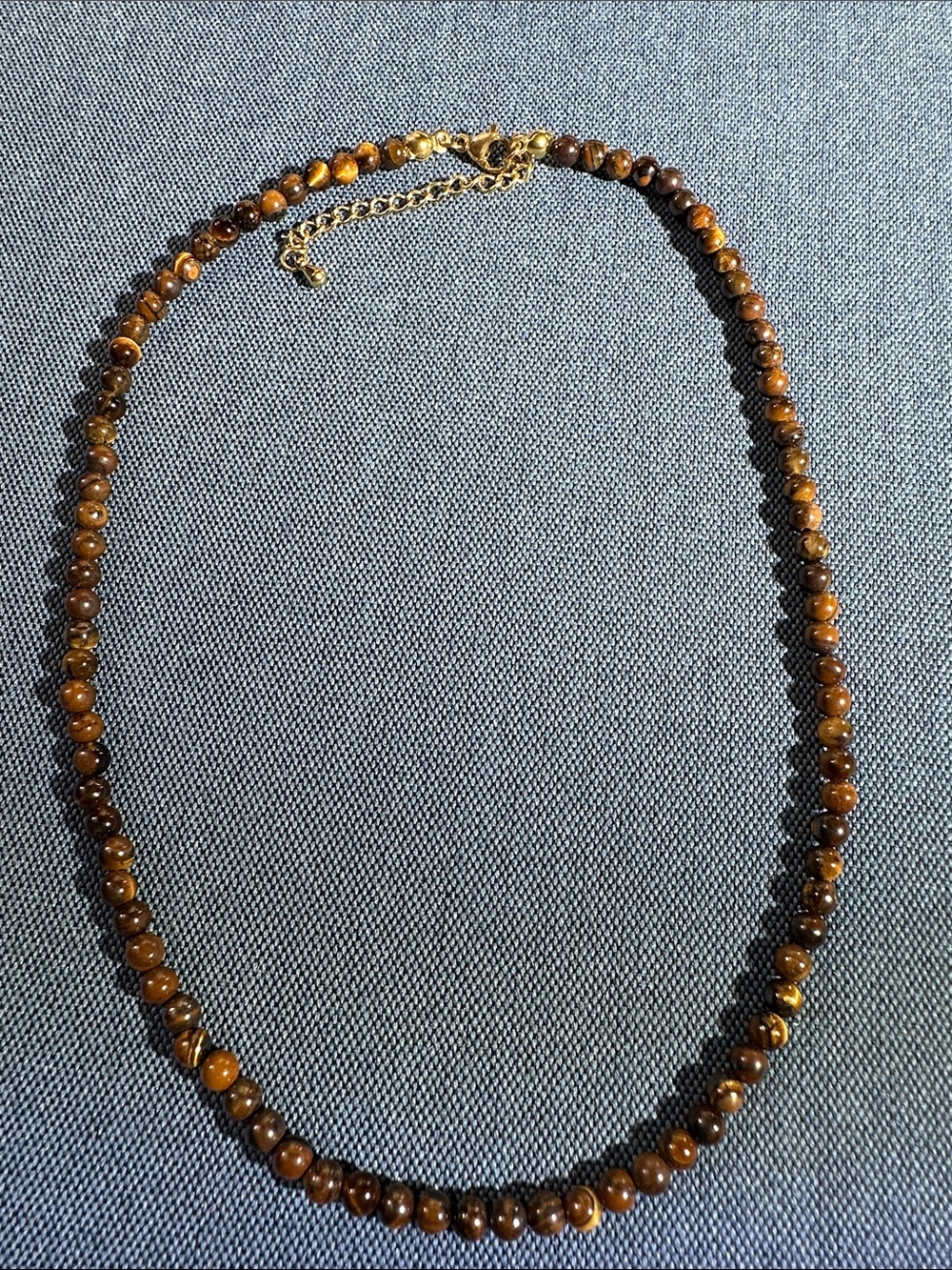 Tiger’s eye bead necklace 18”